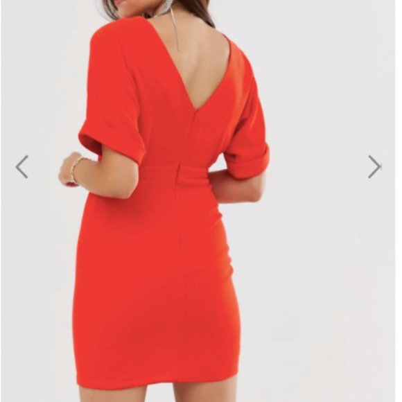 asos design wiggle mini dress